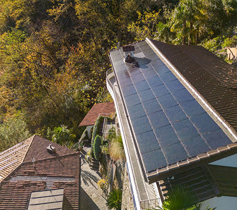 Sistema de painel solar off grid de 20 kW para residências particulares na Suíça
