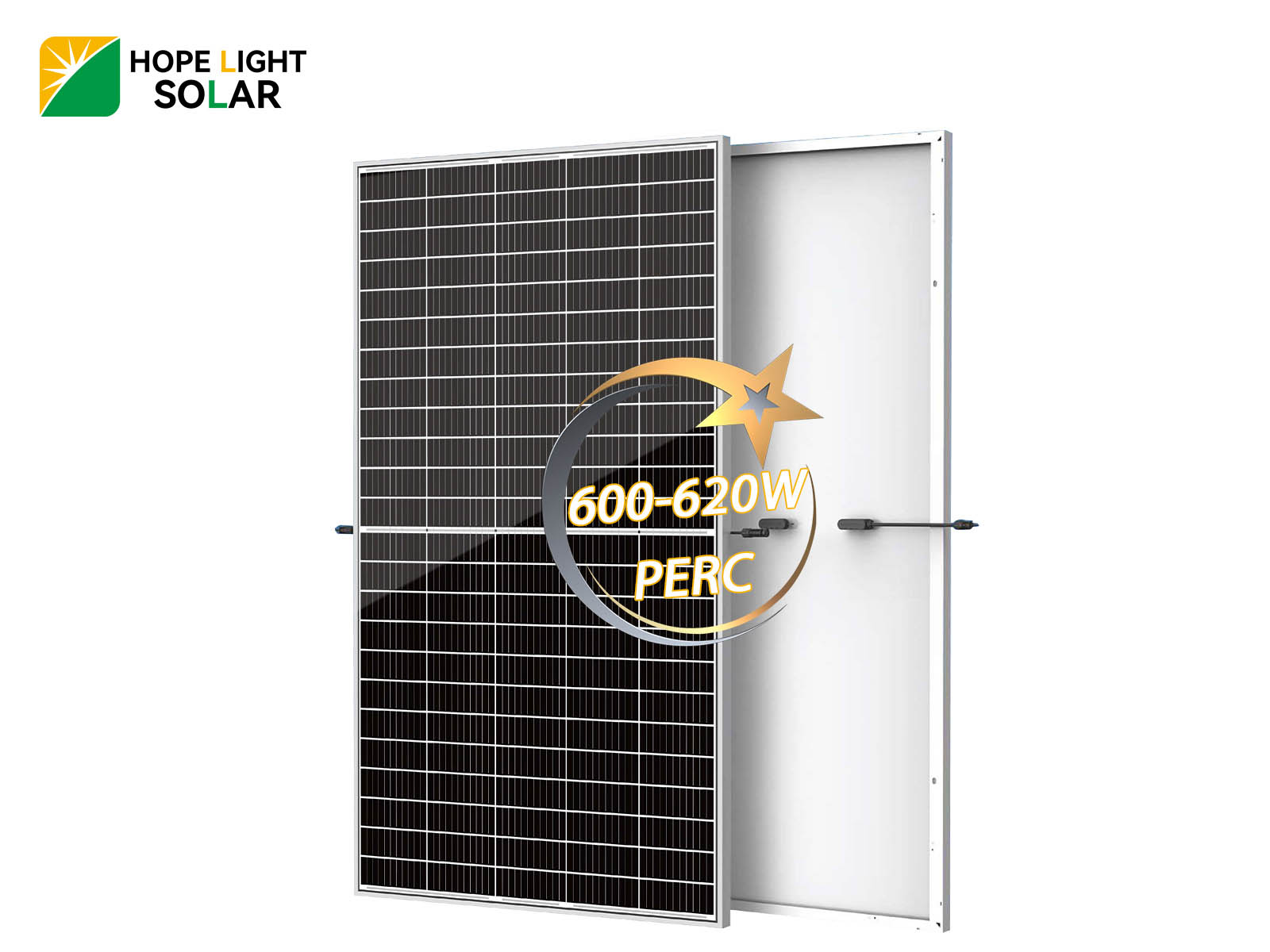 Preço do painel solar PERC de vidro único com moldura branca 600W 610W